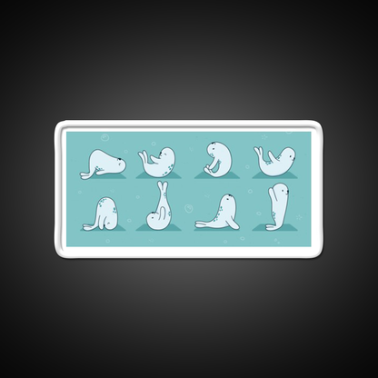 Seal Yoga Led Neon Sign For Wellness Space Rgb Color