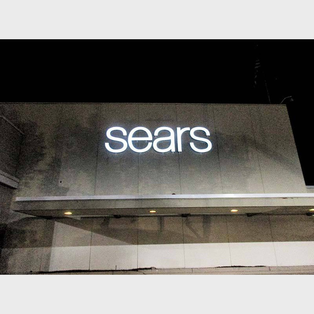 Sears 3D Frontlit Channel Letters Led Light Sign