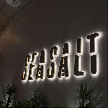 Seasalt 3D Backlit Channel Letters Led Light Sign - Shineneon