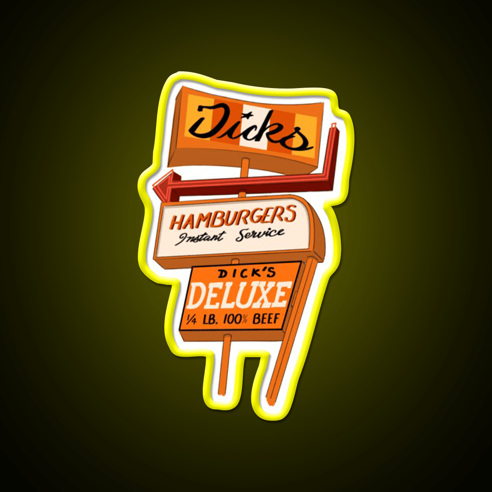 Seattle Hamburger Fast Food Led Neon Sign For Burger Place Rgb Color - Shineneon