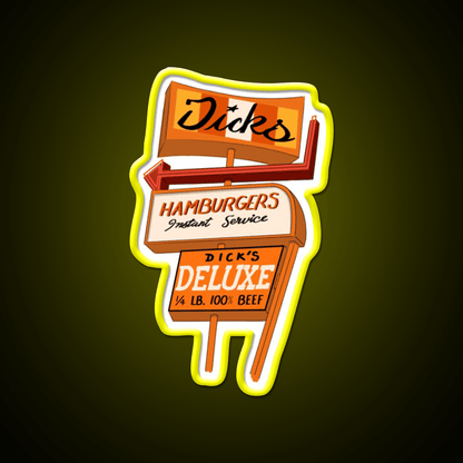 Seattle Hamburger Fast Food Led Neon Sign For Burger Place Rgb Color - Shineneon