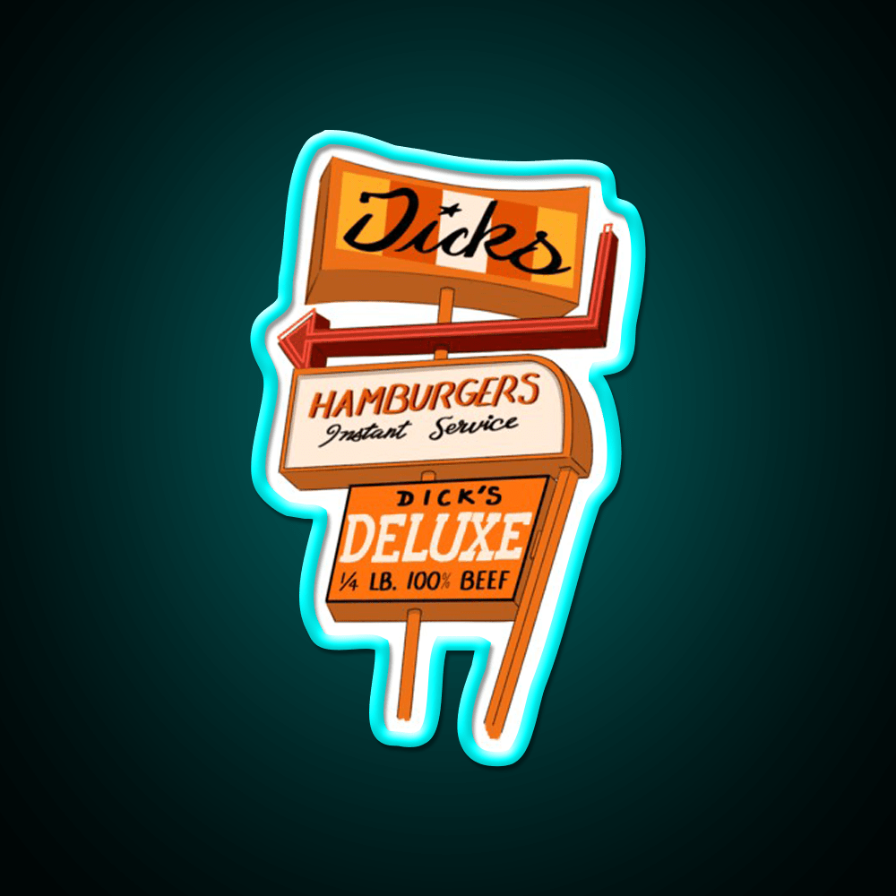 Seattle Hamburger Fast Food Led Neon Sign For Burger Place Rgb Color - Shineneon