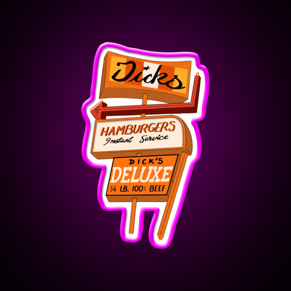 Seattle Hamburger Fast Food Led Neon Sign For Burger Place Rgb Color - Shineneon