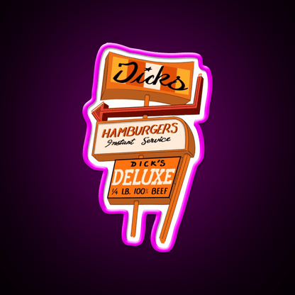 Seattle Hamburger Fast Food Led Neon Sign For Burger Place Rgb Color - Shineneon