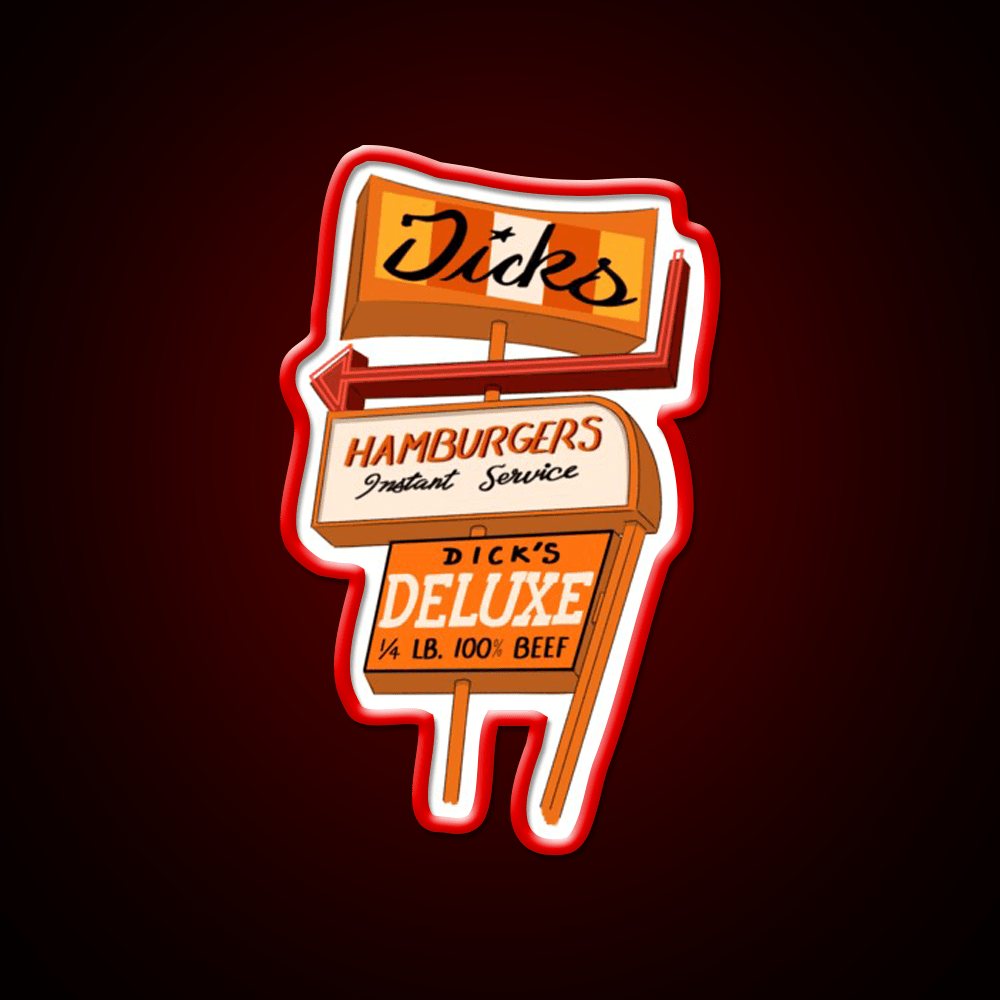 Seattle Hamburger Fast Food Led Neon Sign For Burger Place Rgb Color - Shineneon