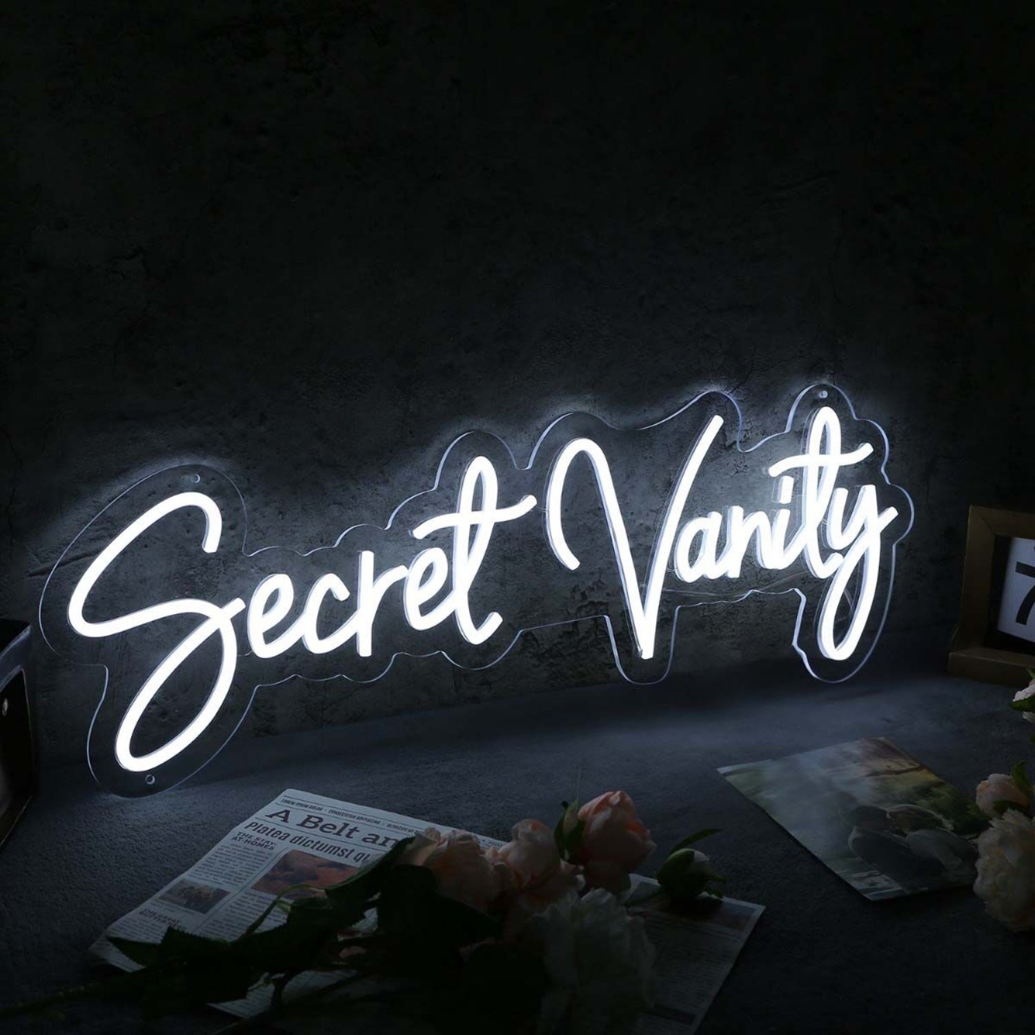 Secret Vanity White Led Neon Sign - Shineneon