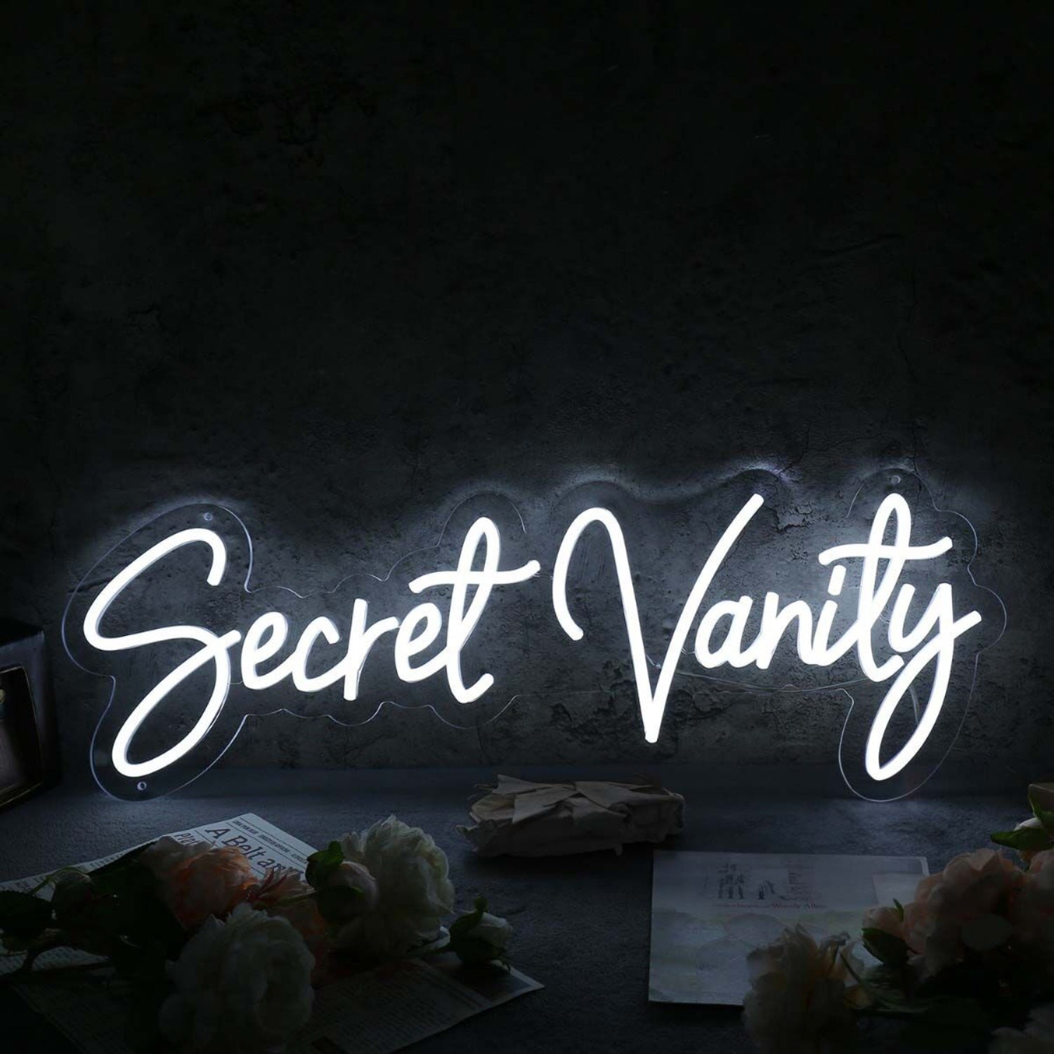 Secret Vanity White Led Neon Sign - Shineneon