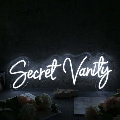 Secret Vanity White Led Neon Sign - Shineneon