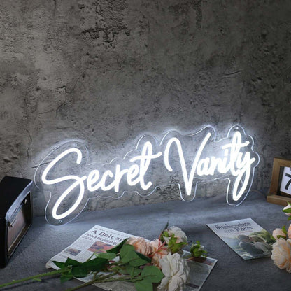 Secret Vanity White Led Neon Sign - Shineneon
