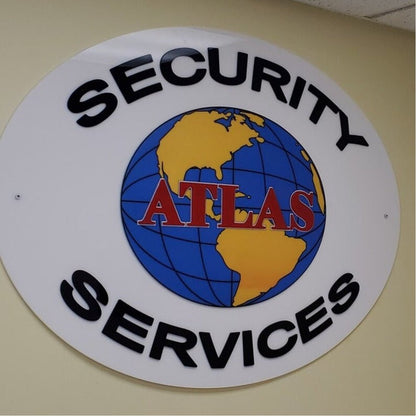Security Service Acrylic Business Logo Sign - Shineneon