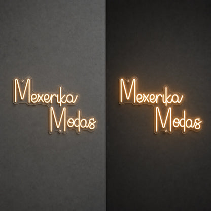 See Eat One Hey LED Neon Sign Garage Man Cave Neon Sign day and night comparison