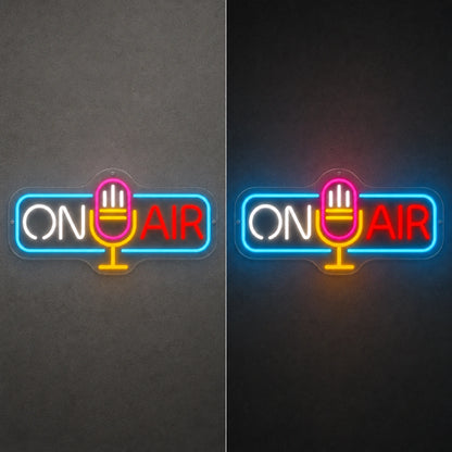 See Til LED Neon Sign Garage Man Cave Neon Sign day and night comparison