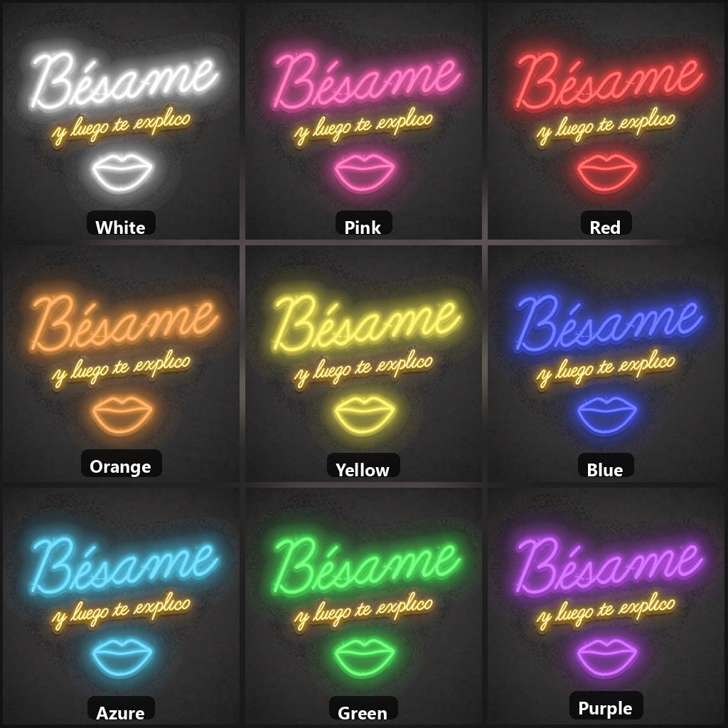 See View Treats Went LED Neon Sign Garage Man Cave Neon Sign color grid