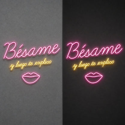 See View Treats Went LED Neon Sign Garage Man Cave Neon Sign day and night comparison