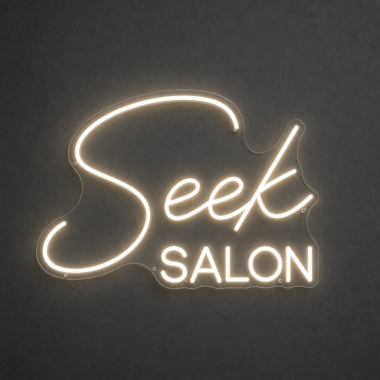 Seek Salon LED Neon Sign Garage Man Cave Neon Sign main product image