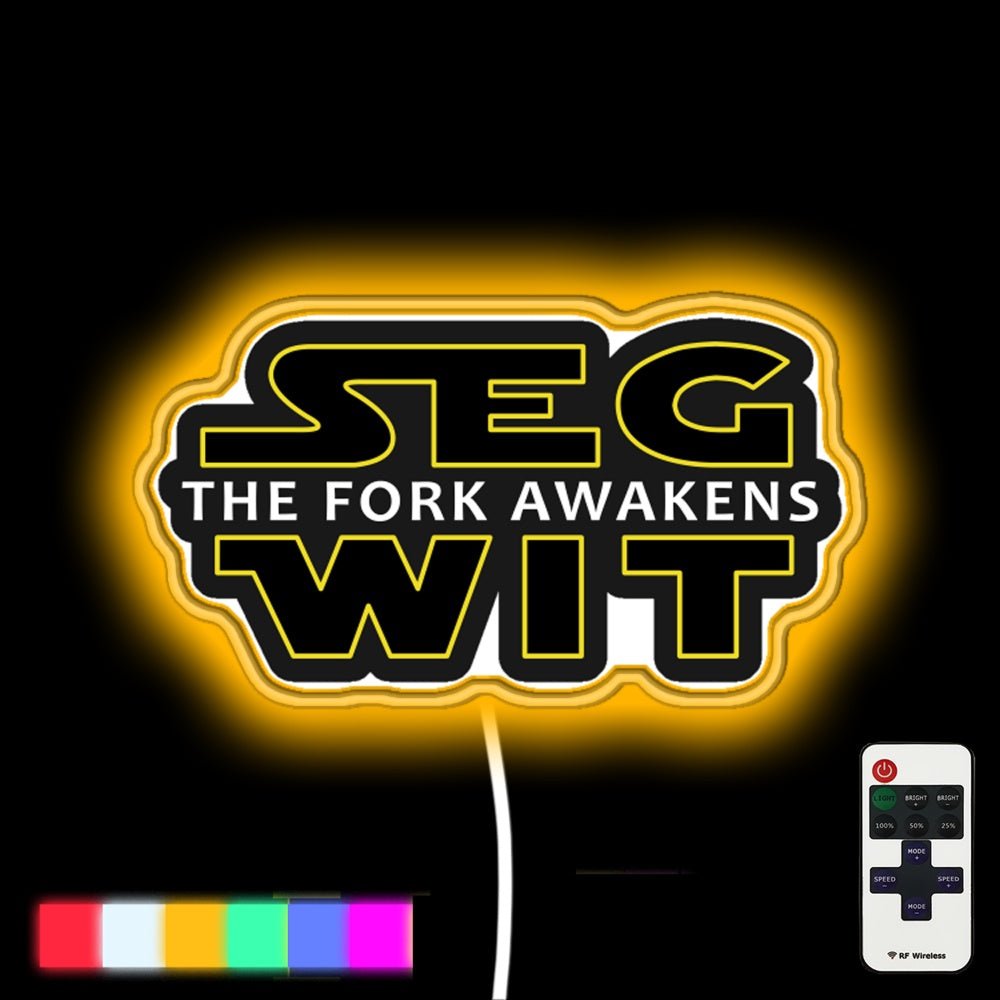 Segwit The Fork Awakens Led Neon Sign - Shineneon