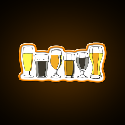 Selection Of Beers Beer Bar Decor Led Neon Sign Rgb Color - LED neon sign view 6