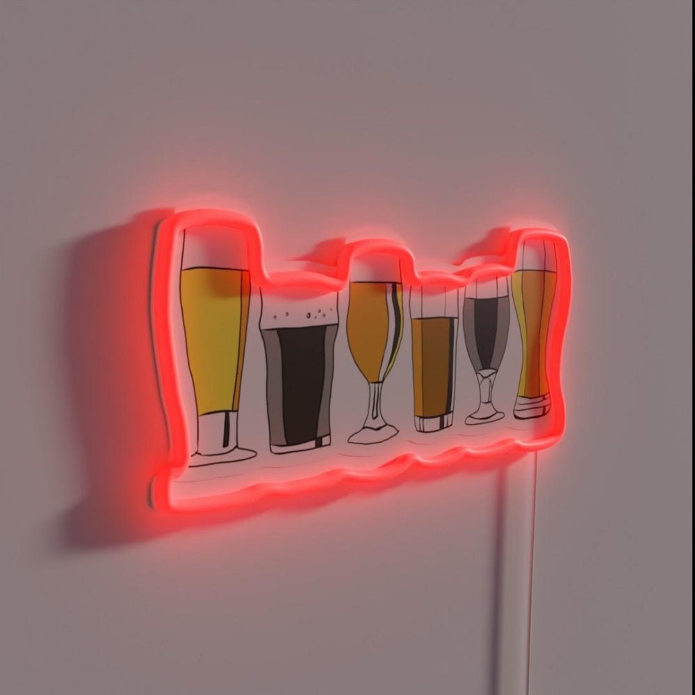 Selection Of Beers Rgb Led Neon Sign - Shineneon