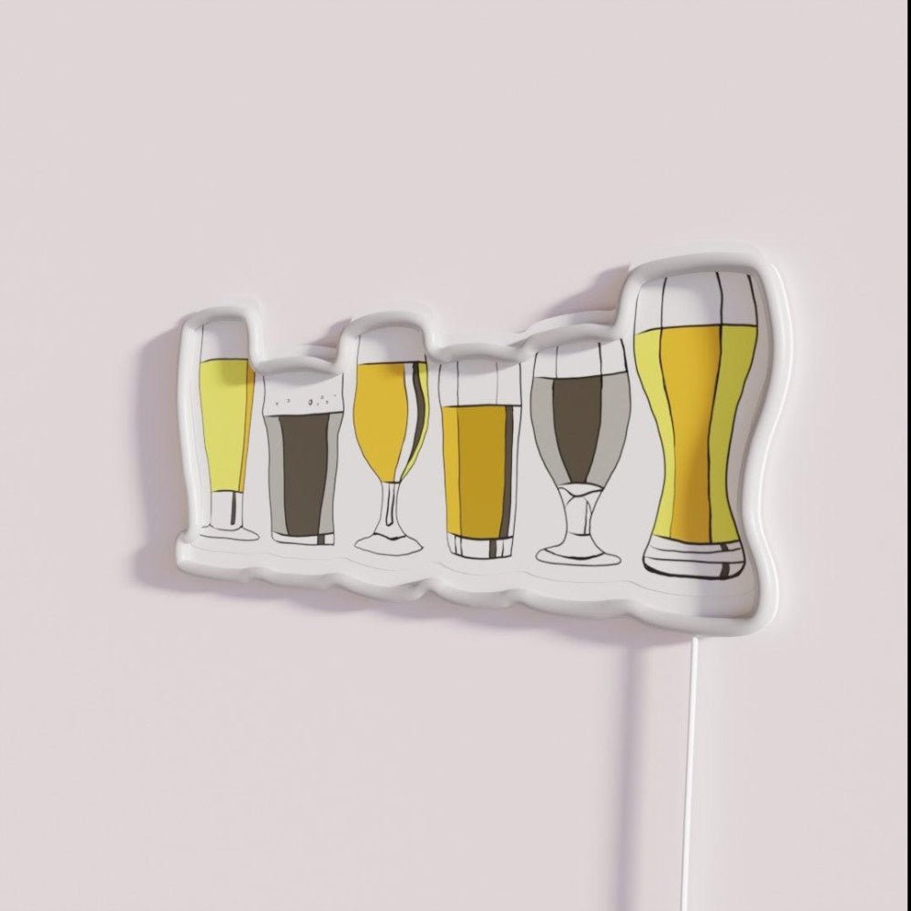 Selection Of Beers Rgb Led Neon Sign - Shineneon
