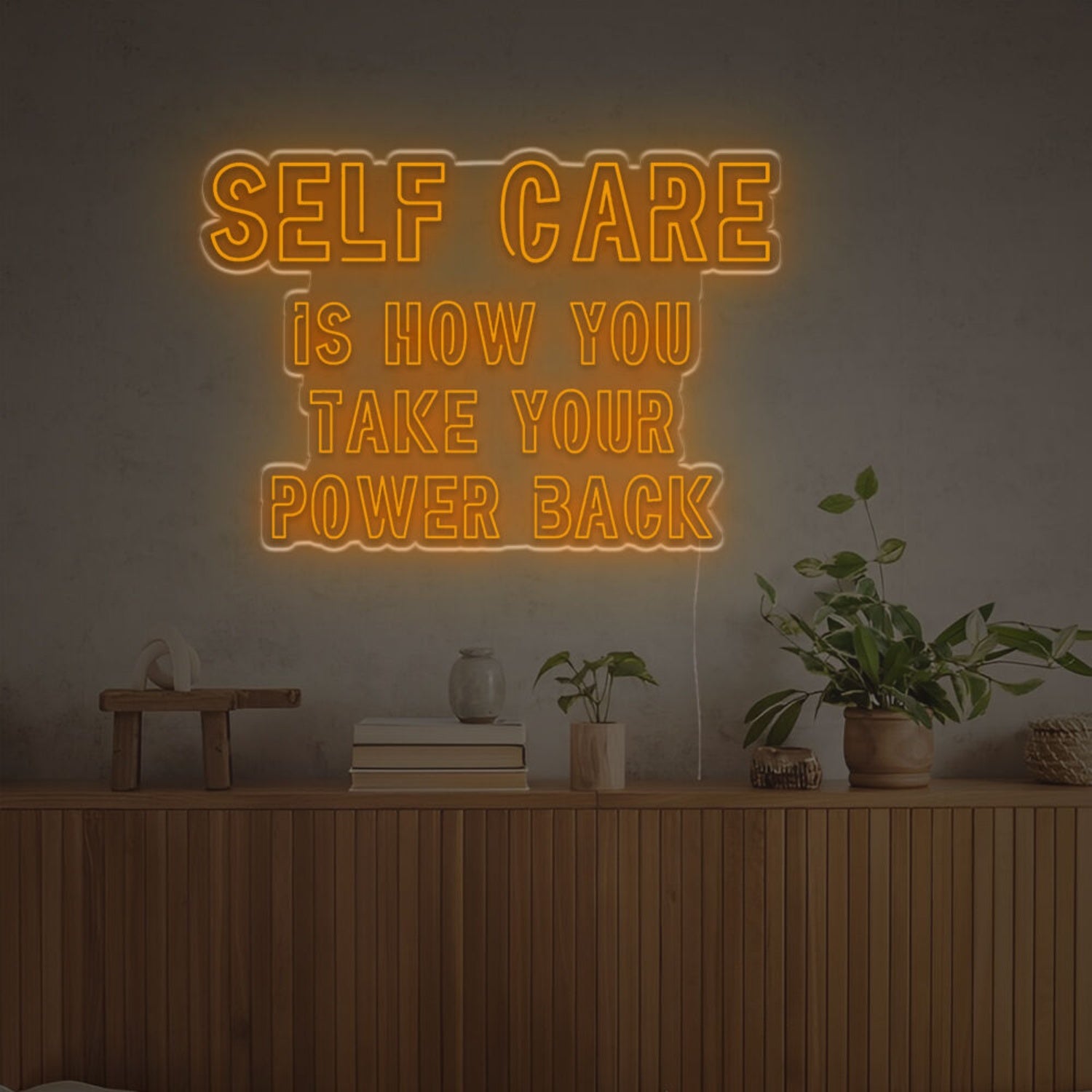 Self Care Is How You Take Your Power Back Led Neon Sign | Shineneon