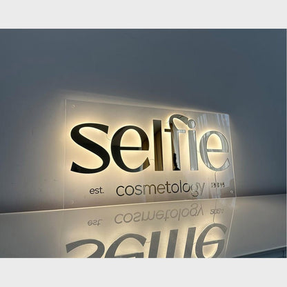 Selfie Acrylic Business Logo Sign - Shineneon