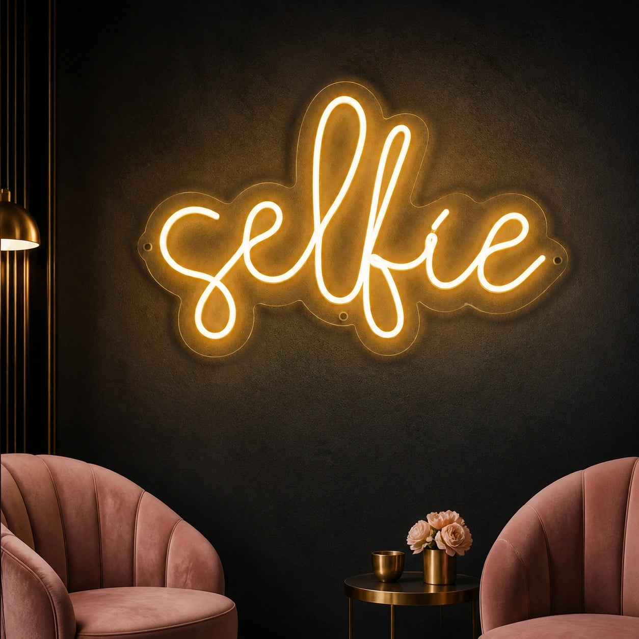 Selfie LED Neon Sign Garage Man Cave Neon Sign high-converting product image