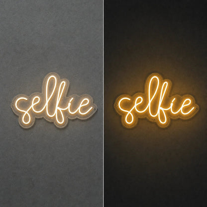 Selfie LED Neon Sign Garage Man Cave Neon Sign - Shineneon