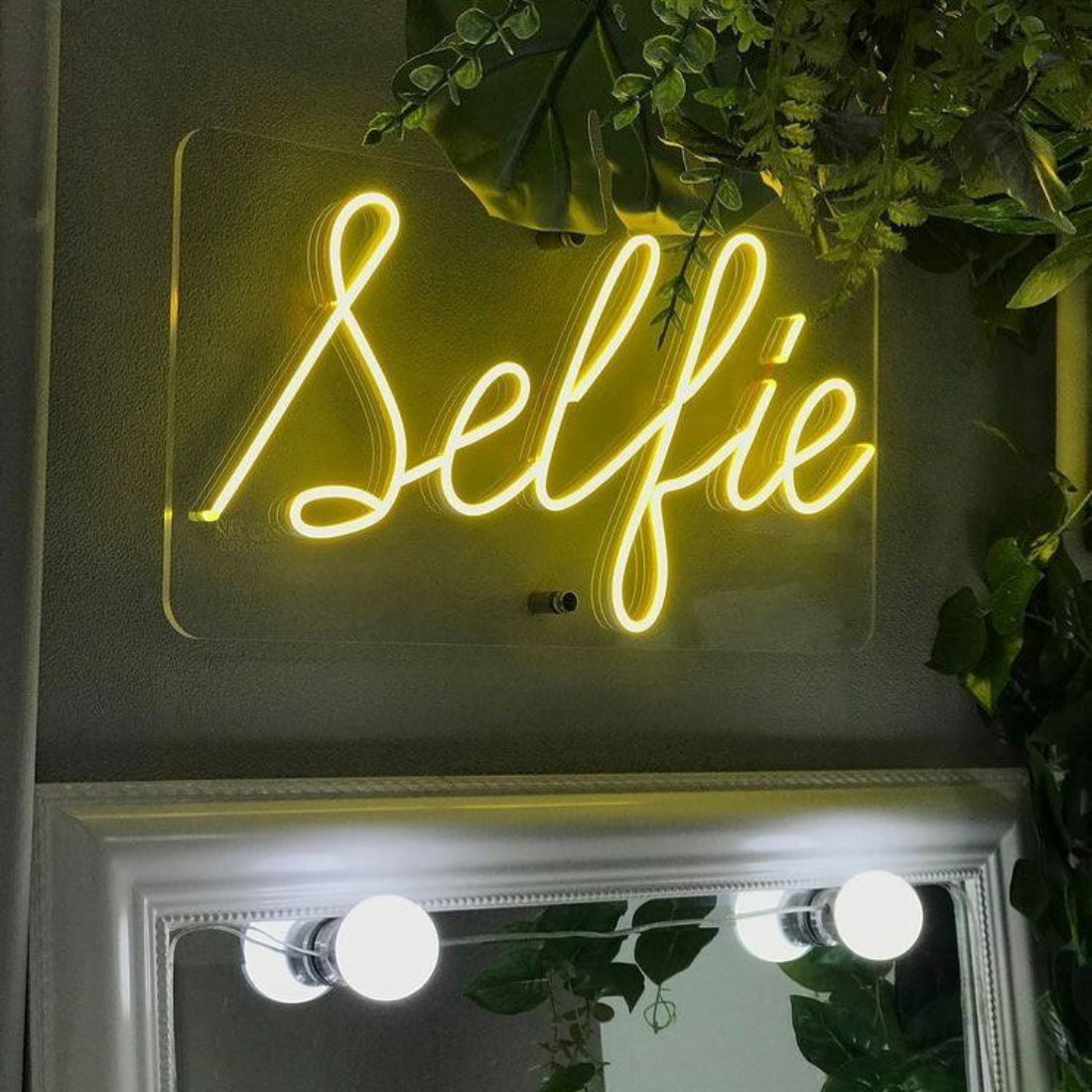 Selfie Led Sign Business Neon Signs Wall Art