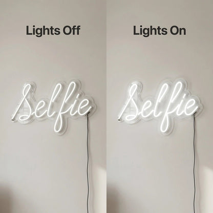 Selfie Wall Art LED Neon Sign - Shineneon