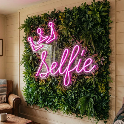 Selfie Wall Decor LED Neon Sign - 03 Real Lifestyle Scene