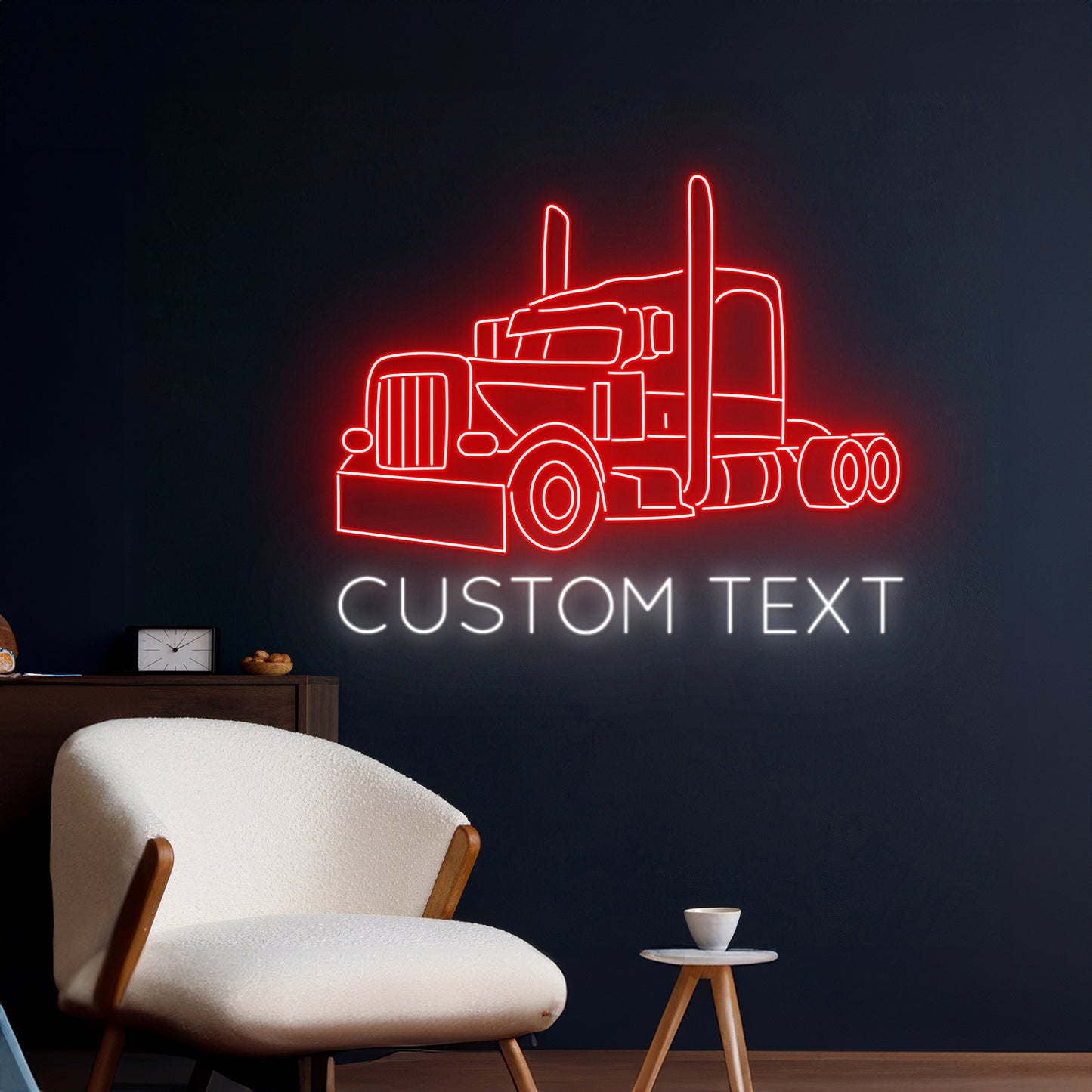 Semi Truck Neon Sign