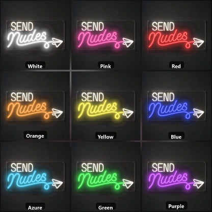 Send Guides LED Neon Sign Garage Man Cave Neon Sign color grid