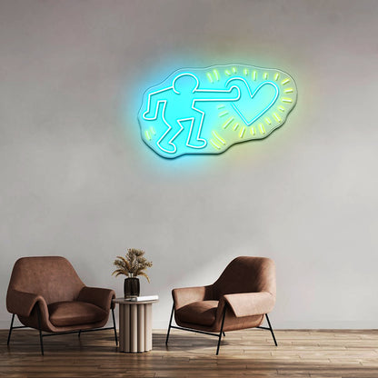 Send Love Wall Art Love Neon Sign