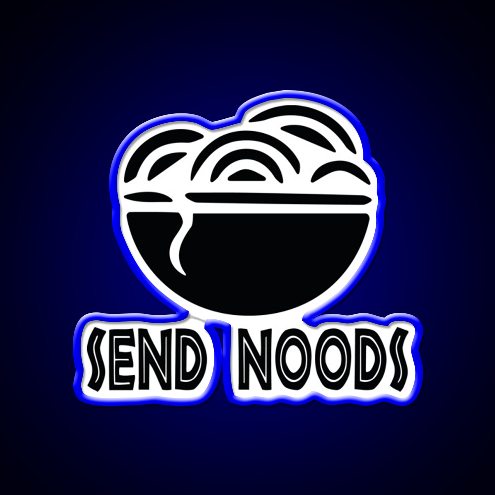 Send Noods Cool Funny Gift Led Neon Sign Chinese Food Rgb Color