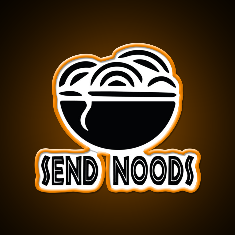 Send Noods Cool Funny Gift Led Neon Sign Chinese Food Rgb Color