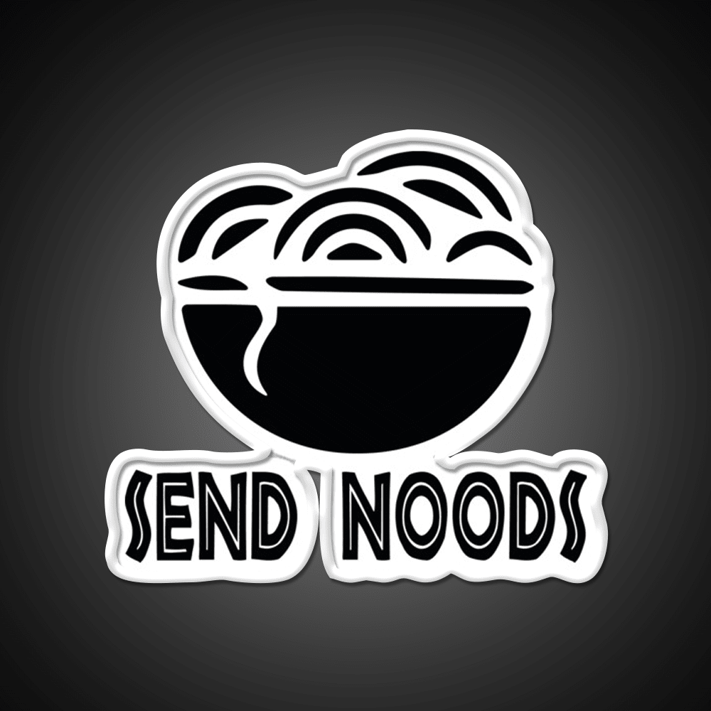 Send Noods Cool Funny Gift Led Neon Sign Chinese Food Rgb Color - Shineneon