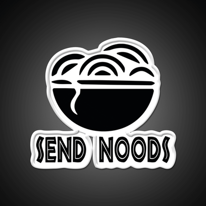 Send Noods Cool Funny Gift Led Neon Sign Chinese Food Rgb Color - Shineneon