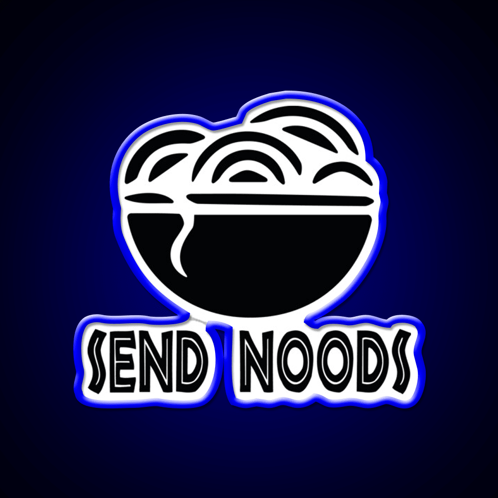 Send Noods Cool Funny Gift Led Neon Sign Chinese Food Rgb Color - Shineneon