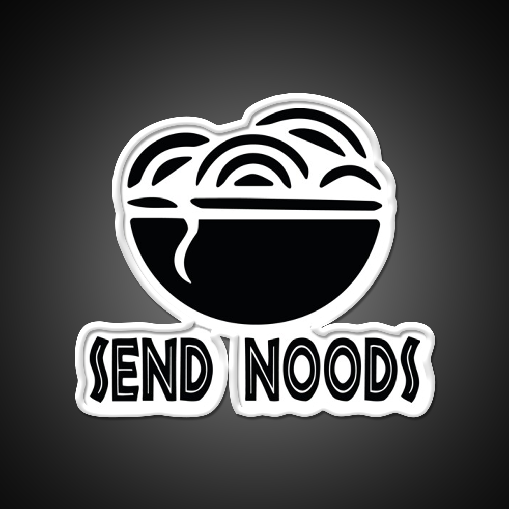 Send Noods Cool Funny Gift Led Neon Sign Chinese Food Rgb Color