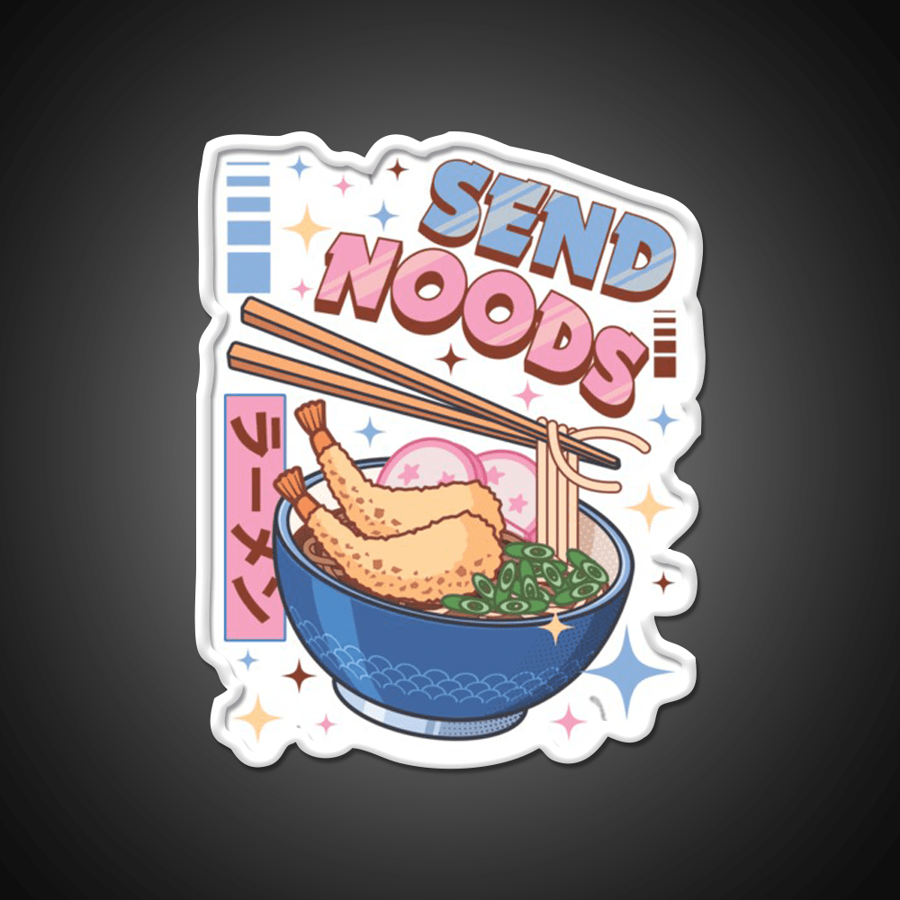 Send Noods Food Japanese Led Neon Sign Chinese Food Rgb Color - Shineneon