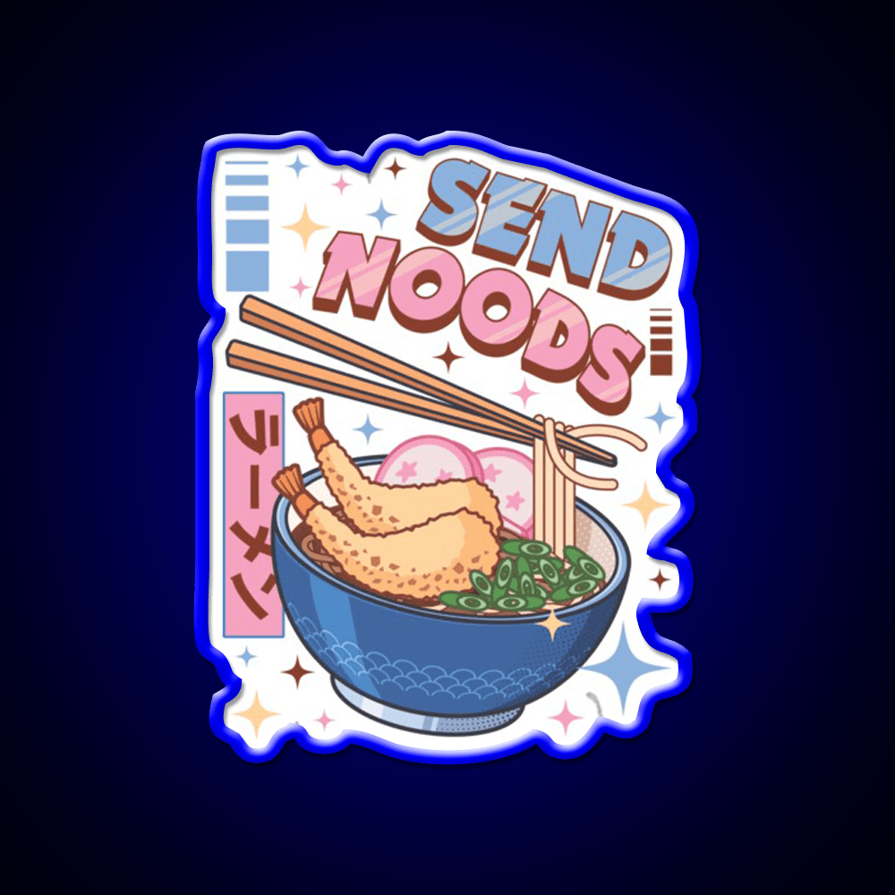Send Noods Food Japanese Led Neon Sign Chinese Food Rgb Color - Shineneon