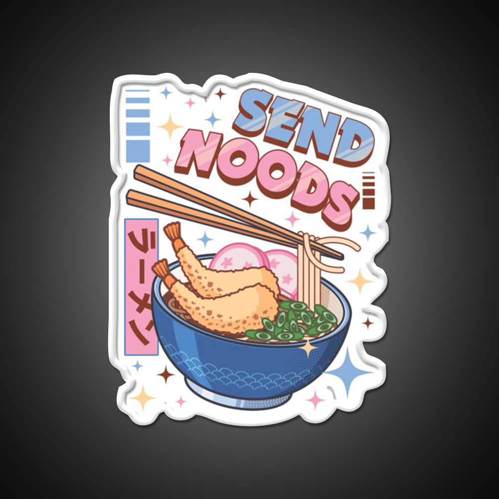 Send Noods Food Japanese Led Neon Sign Chinese Food Rgb Color