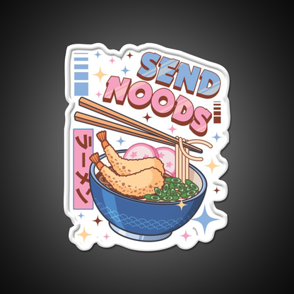 Send Noods Food Japanese Led Neon Sign Chinese Food Rgb Color
