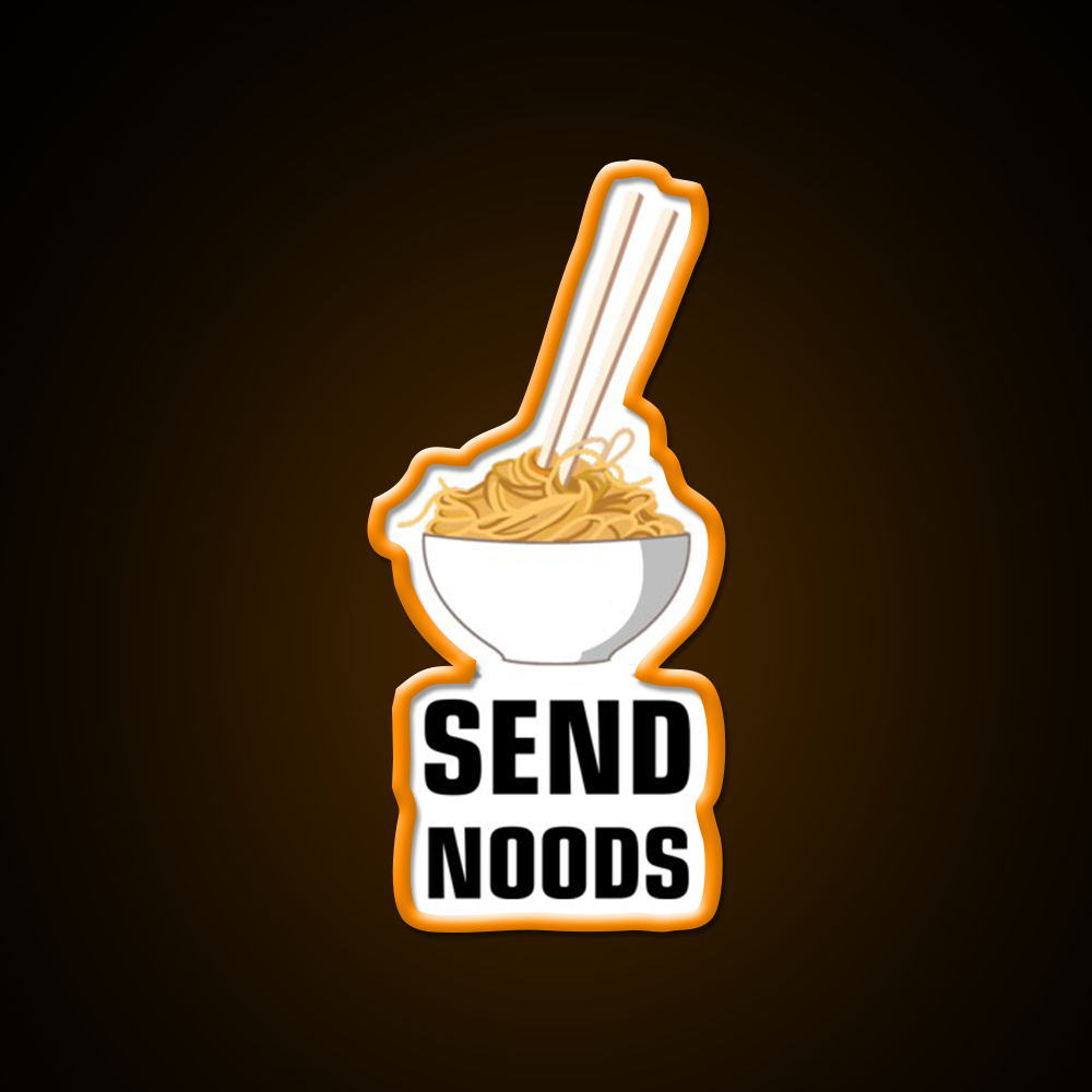 Send Noods Led Neon Sign Chinese Food Home Neon Sign Rgb Color