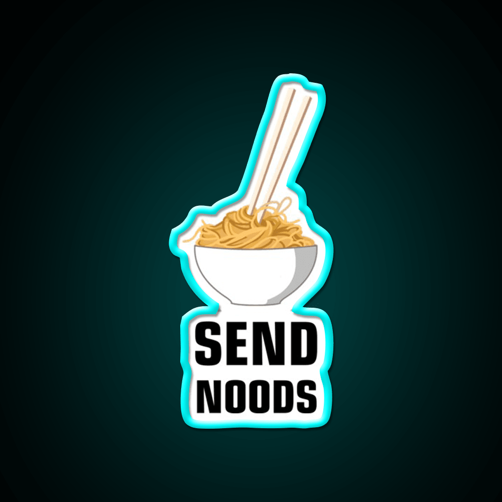 Send Noods Led Neon Sign Chinese Food Home Neon Sign Rgb Color - Shineneon