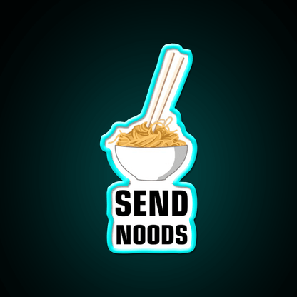 Send Noods Led Neon Sign Chinese Food Home Neon Sign Rgb Color - Shineneon