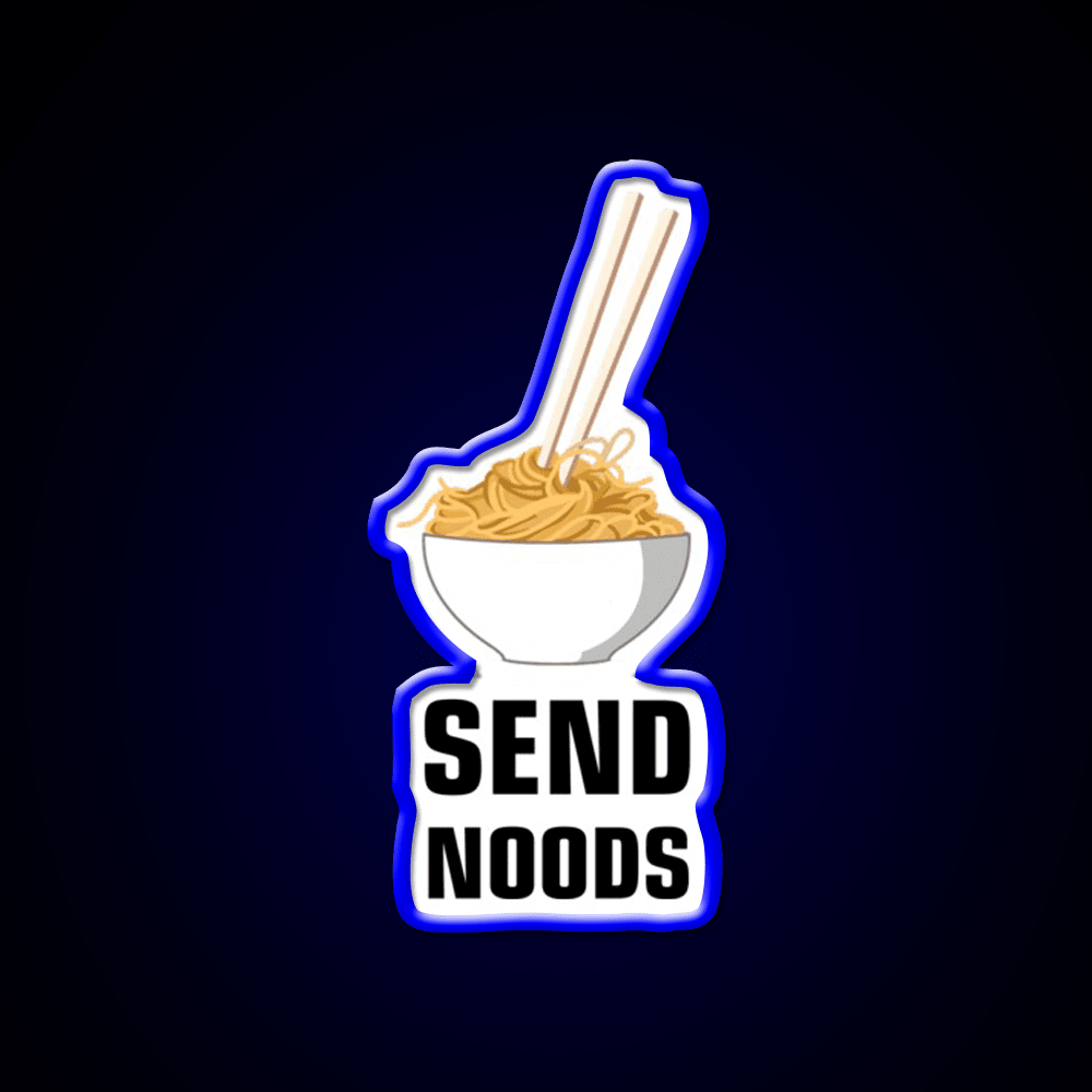 Send Noods Led Neon Sign Chinese Food Home Neon Sign Rgb Color - Shineneon