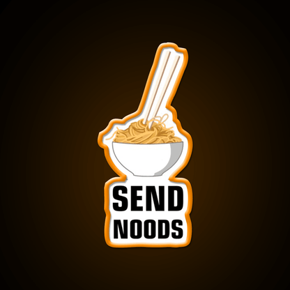 Send Noods Led Neon Sign Chinese Food Home Neon Sign Rgb Color - Shineneon