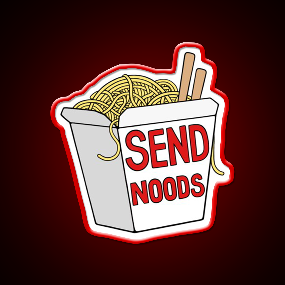 Send Noods Led Neon Sign Chinese Food Rgb Color