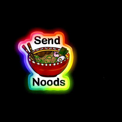 Send Noods Led Neon Sign Chinese Food Restaurant Neon Sign Rgb Color